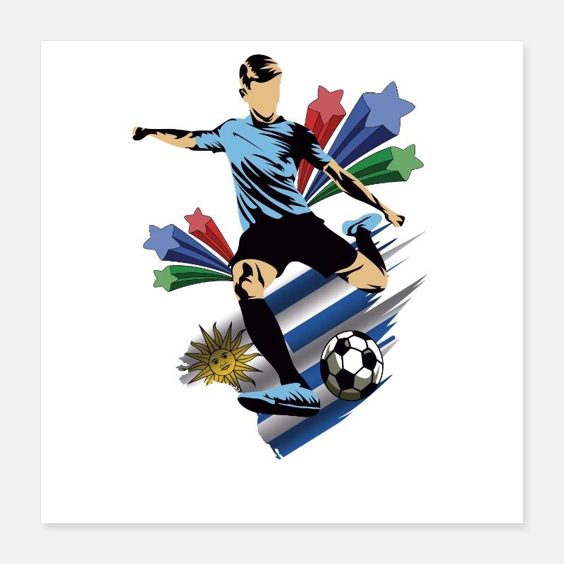 Uruguay - Uruguay - Drapeaux Poster 40 x 40 cm