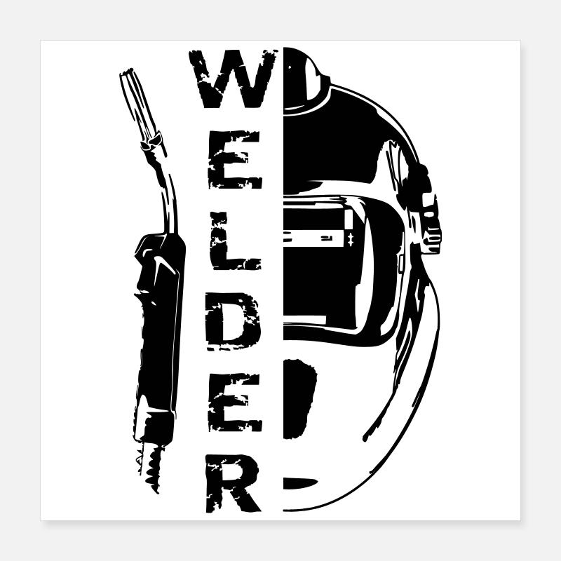 Welding Welder Poster 16" x 16" (40x40 cm)
