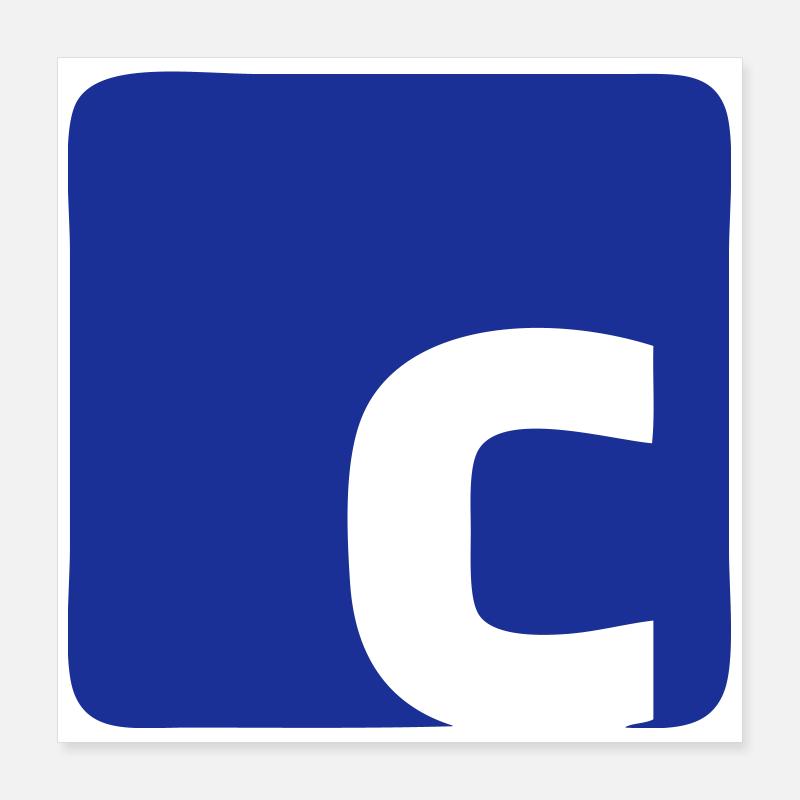 Logo de C Poster 40 x 40 cm