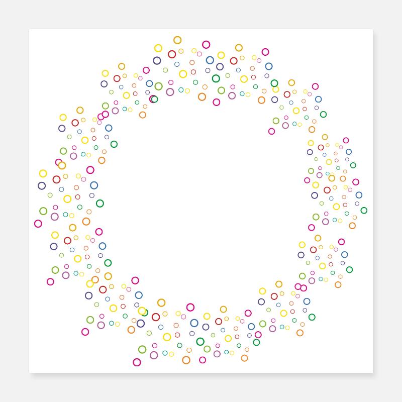 SPRUDEL Sonne Poster 40x40 cm