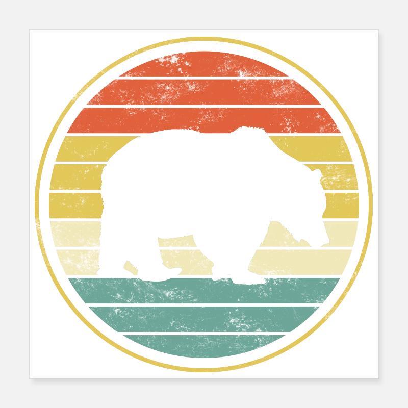 Bear Bears Poster 16" x 16" (40x40 cm)