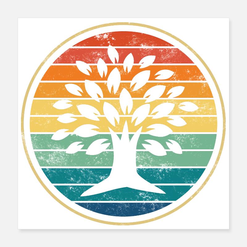 Baum Poster 40x40 cm