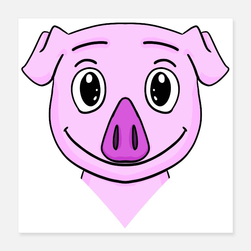 Cochon Poster 40 x 40 cm