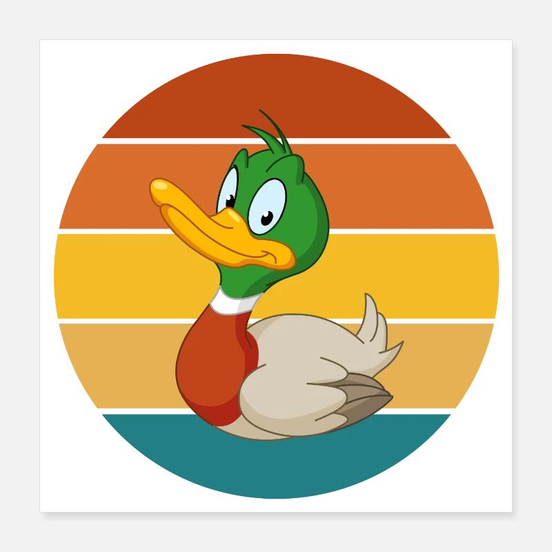 chasse, chasse au canard, chasser, chasseur Poster 40 x 40 cm