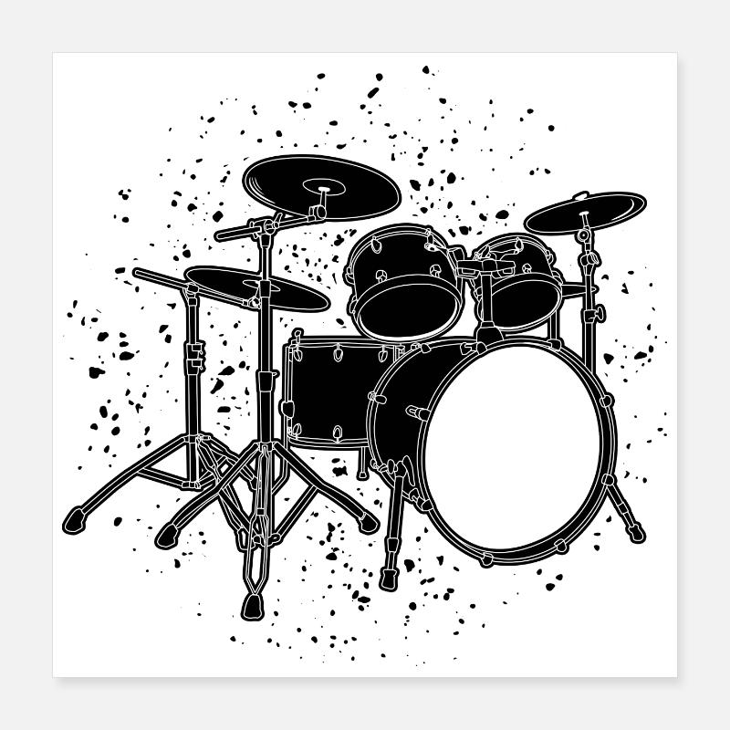 Percussion Poster 40 x 40 cm