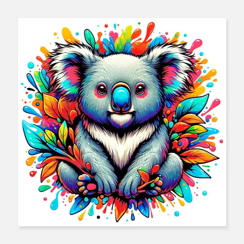 Koala Poster 16" x 16" (40x40 cm)