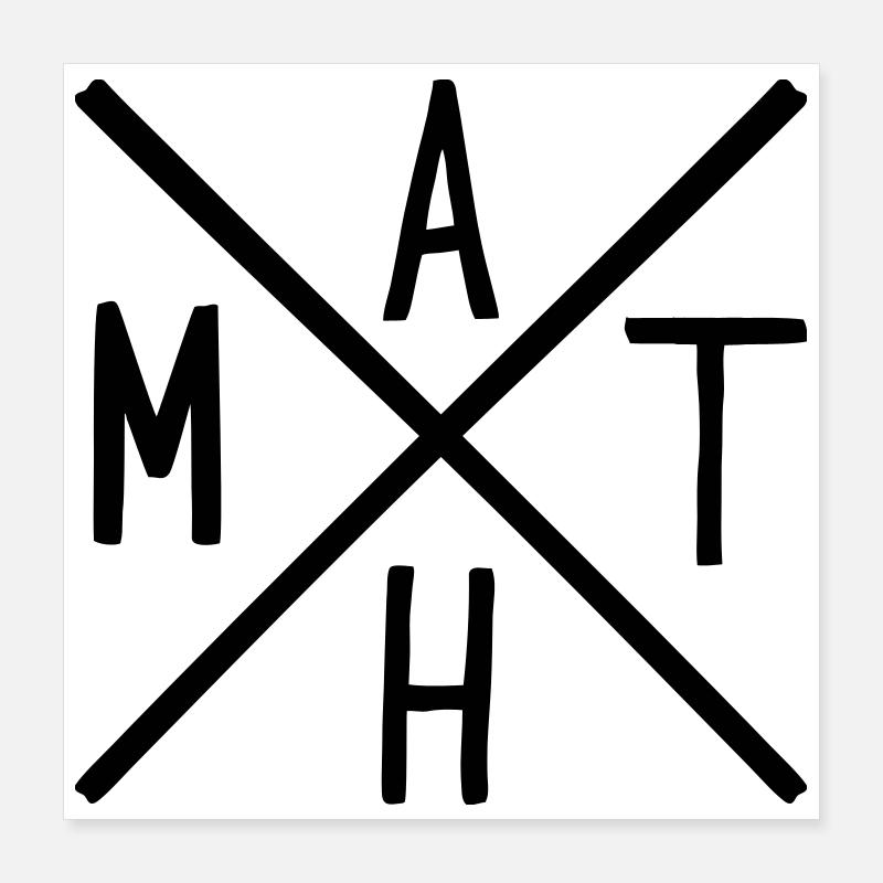 Math Poster 16" x 16" (40x40 cm)