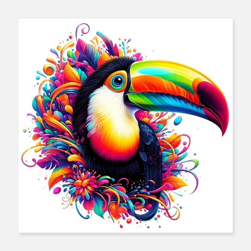 Tukan Poster 40x40 cm