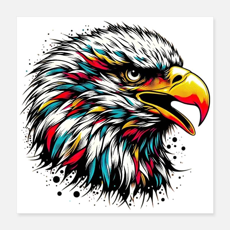 Adler Poster 40x40 cm