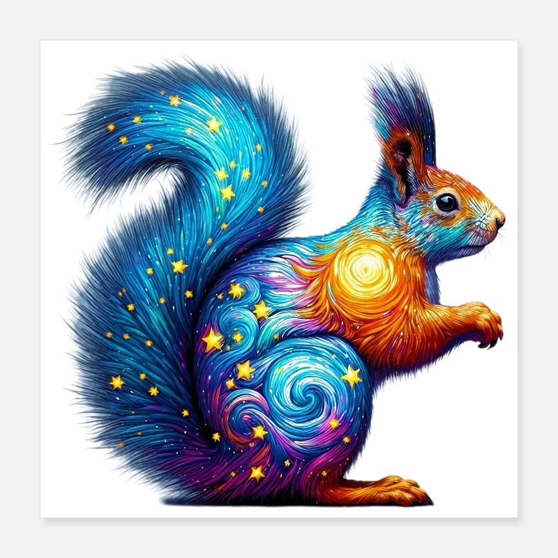 Squirrel Poster 16" x 16" (40x40 cm)