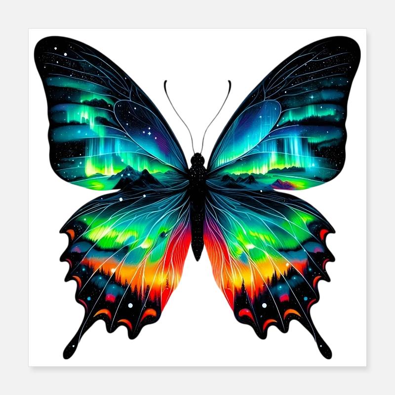 Butterfly Poster 16" x 16" (40x40 cm)