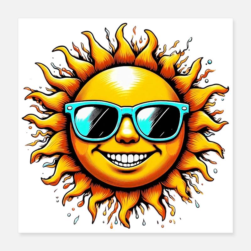 Sole Poster 40x40 cm