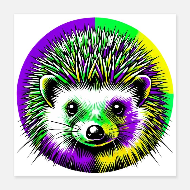 Igel Poster 40x40 cm