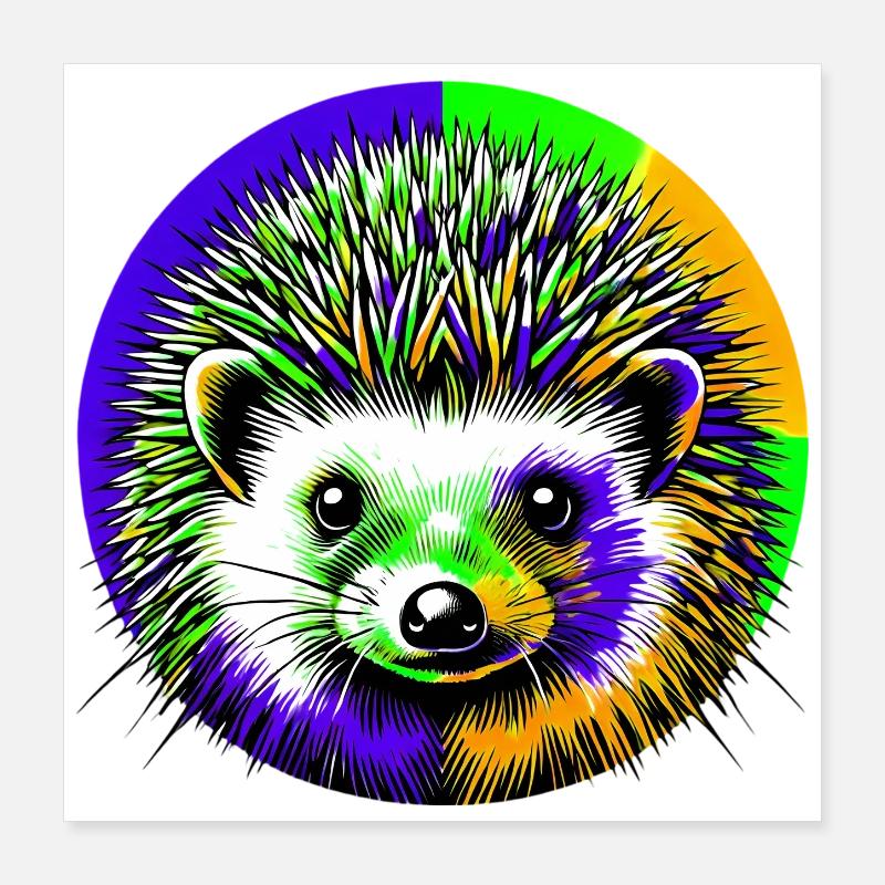 Igel Poster 40x40 cm