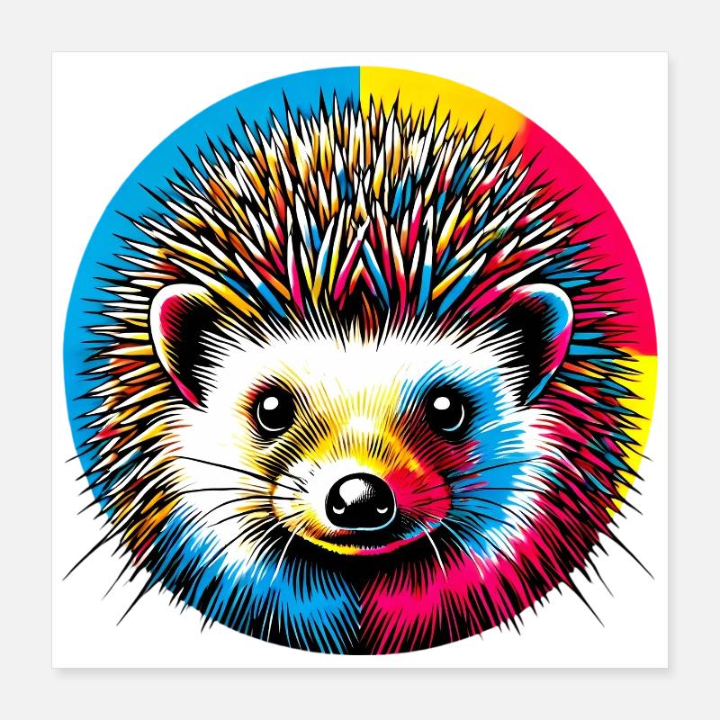 Igel Poster 40x40 cm