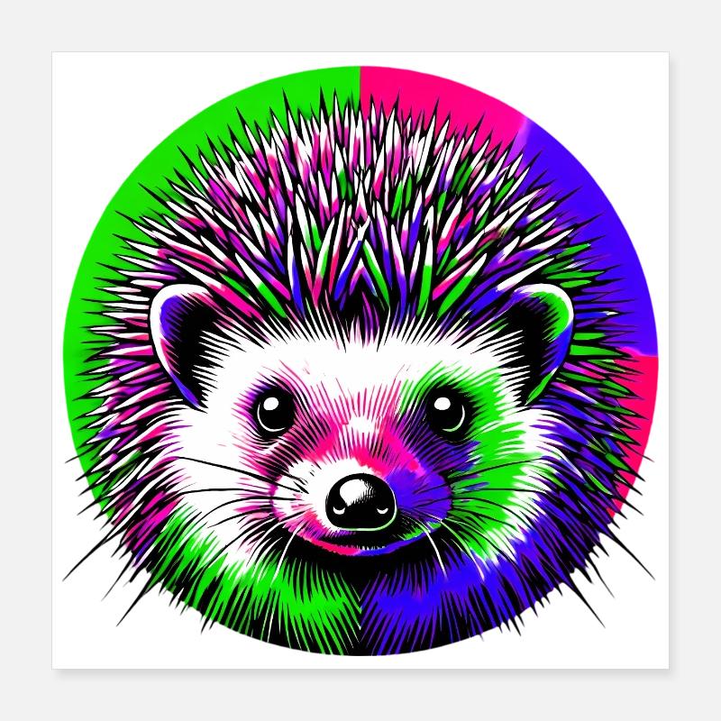 Igel Poster 40x40 cm