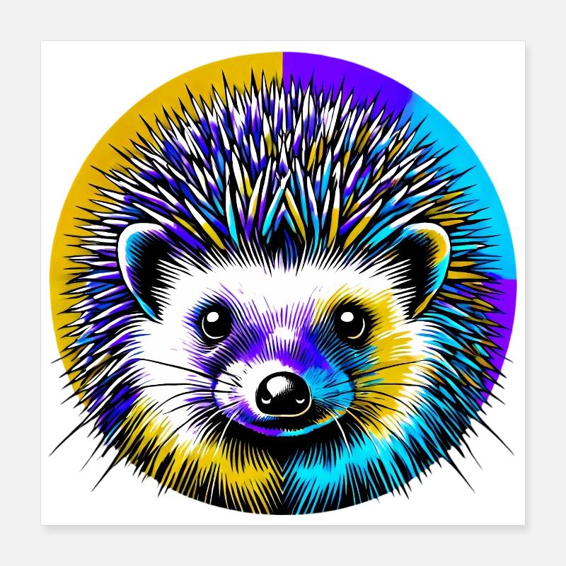 Igel Poster 40x40 cm