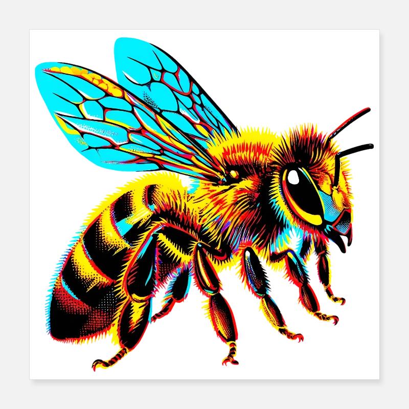 Abeille Poster 40 x 40 cm