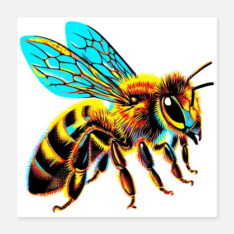 Abeille Poster 40 x 40 cm