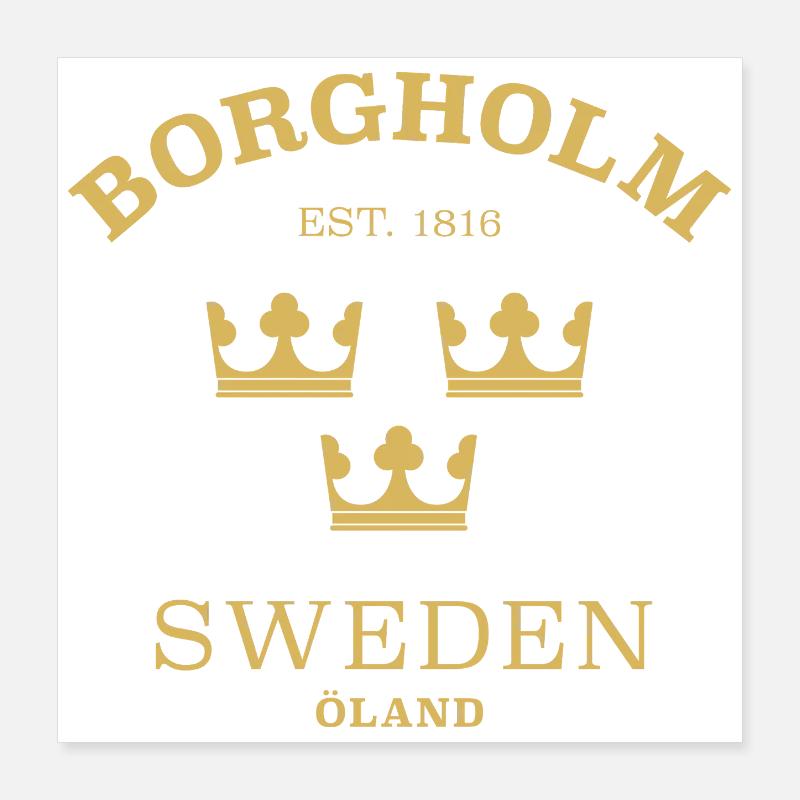 Borgholm, Suède, Suède Poster 40 x 40 cm