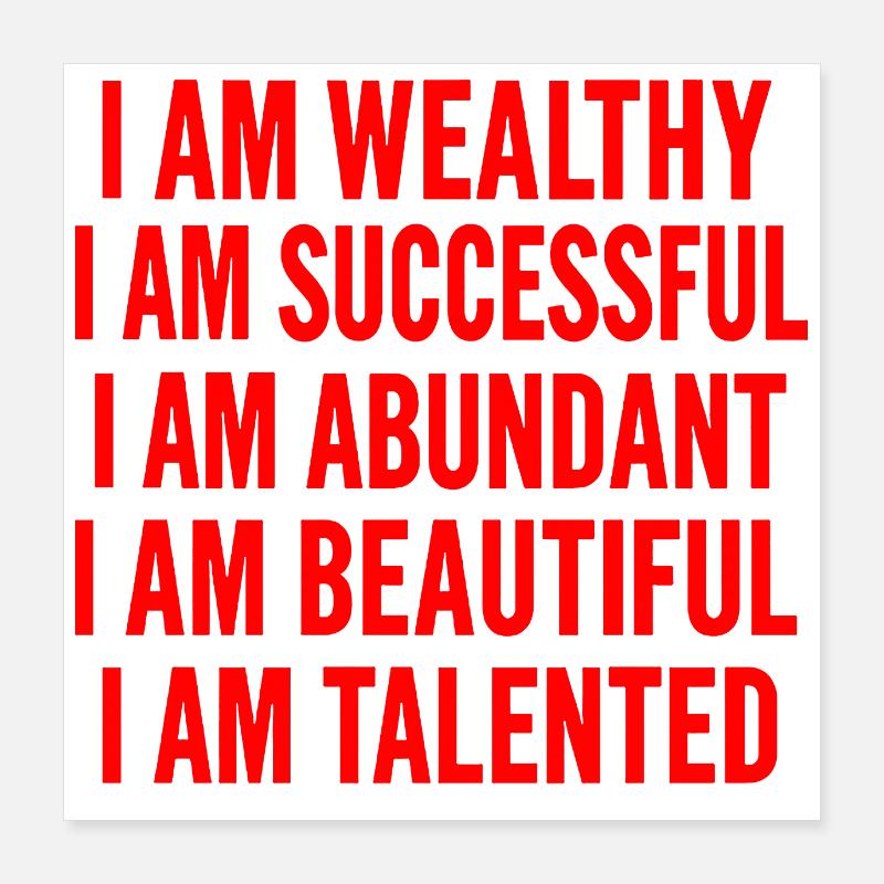 Vous êtes incroyable - Affirmations Poster 40 x 40 cm