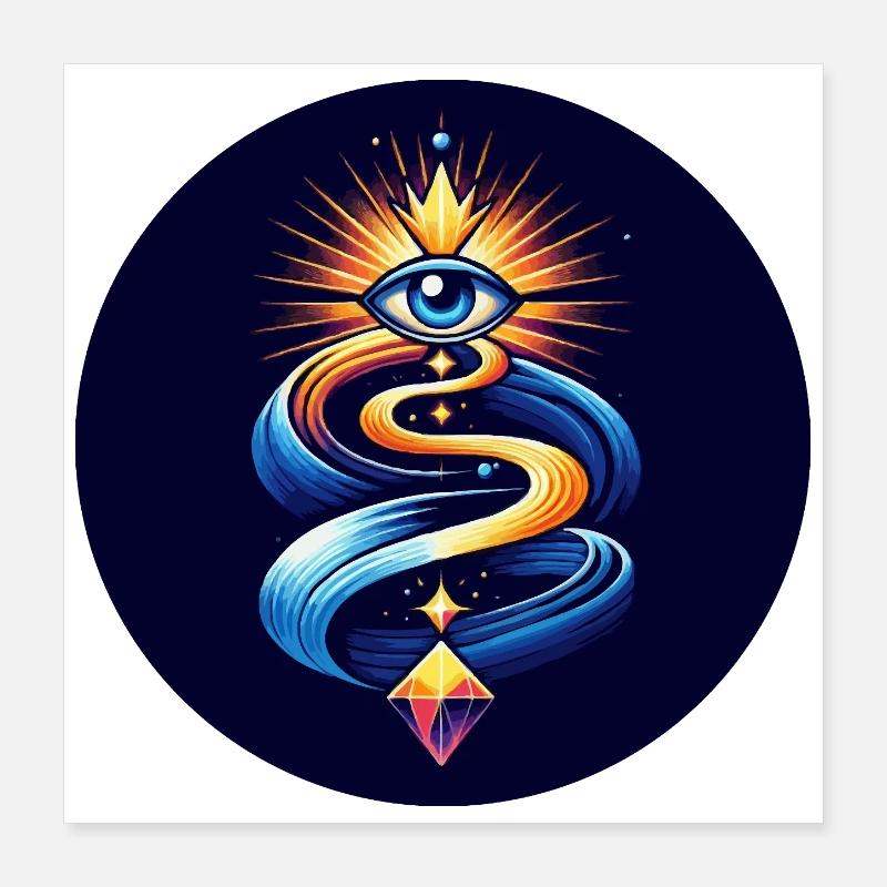 All-seeing eye Poster 16" x 16" (40x40 cm)