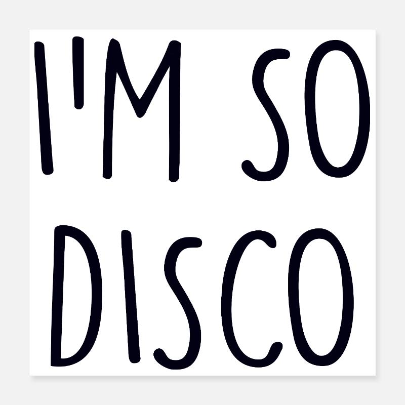 Discothèque Poster 40 x 40 cm