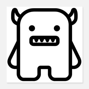 mostro Poster 40x40 cm
