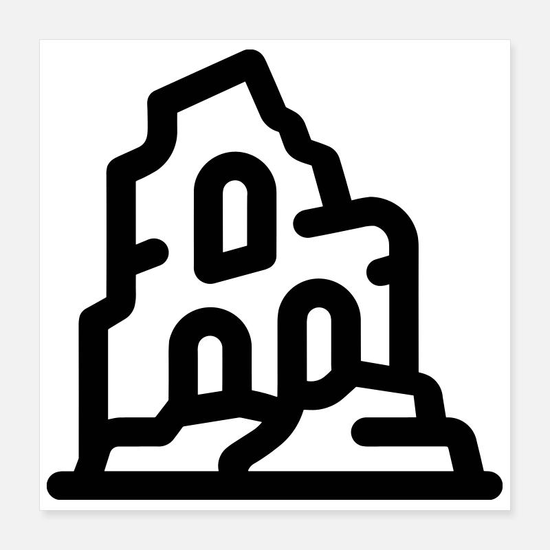 ruins Poster 16" x 16" (40x40 cm)