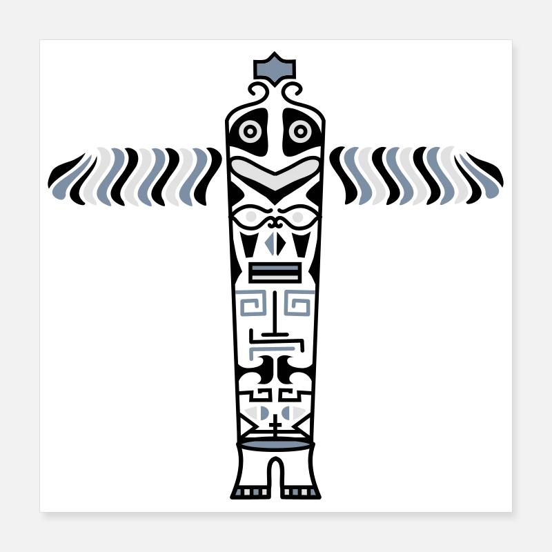 le totem Poster 40 x 40 cm