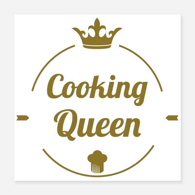 Cooking Queen Poster 40 x 40 cm