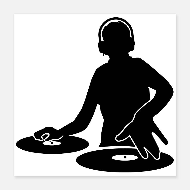 DJ Poster 40 x 40 cm