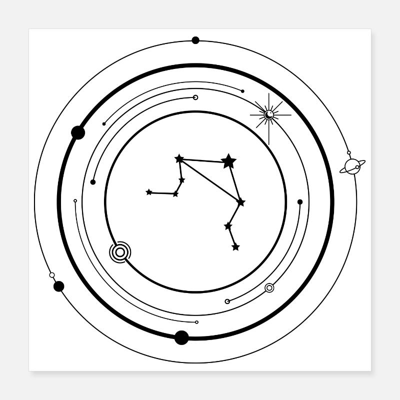 Libra Zodiac Poster 16" x 16" (40x40 cm)