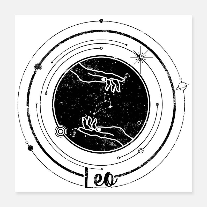 Midnight Spark Lone Star Poster 16" x 16" (40x40 cm)