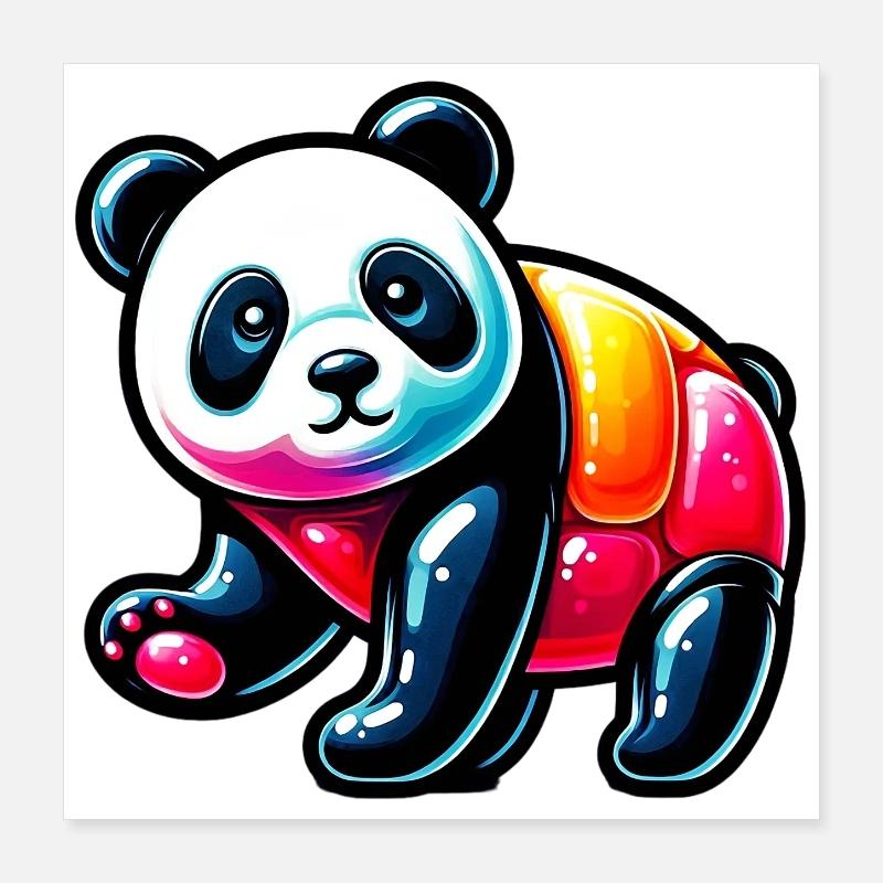Panda Poster 40x40 cm