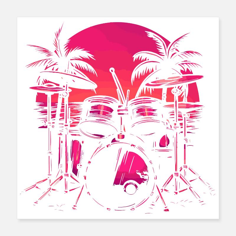 Trapset Style rétro Poster 40 x 40 cm