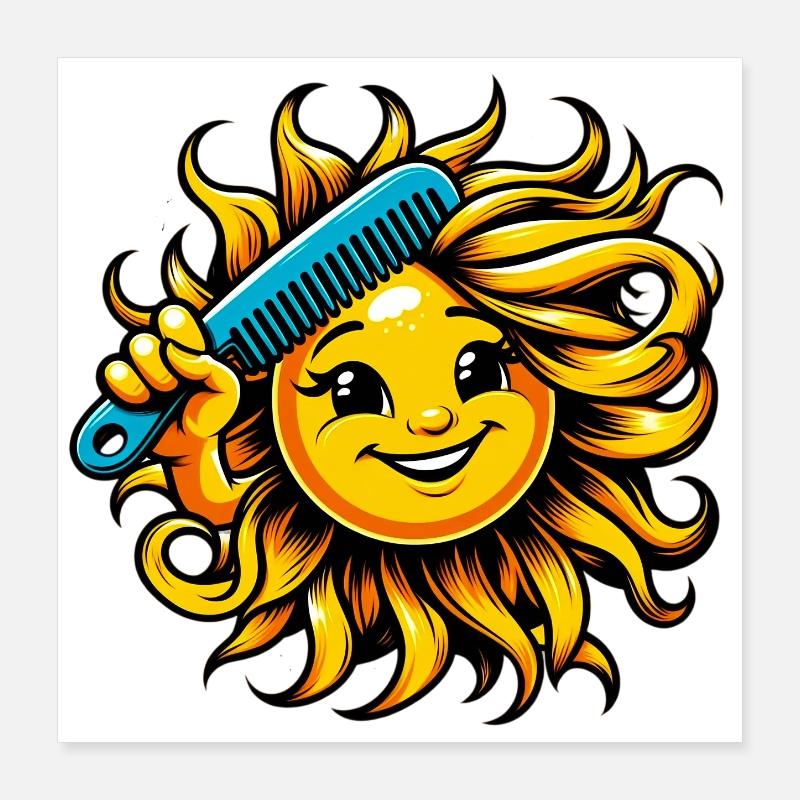 Sonne Poster 40x40 cm