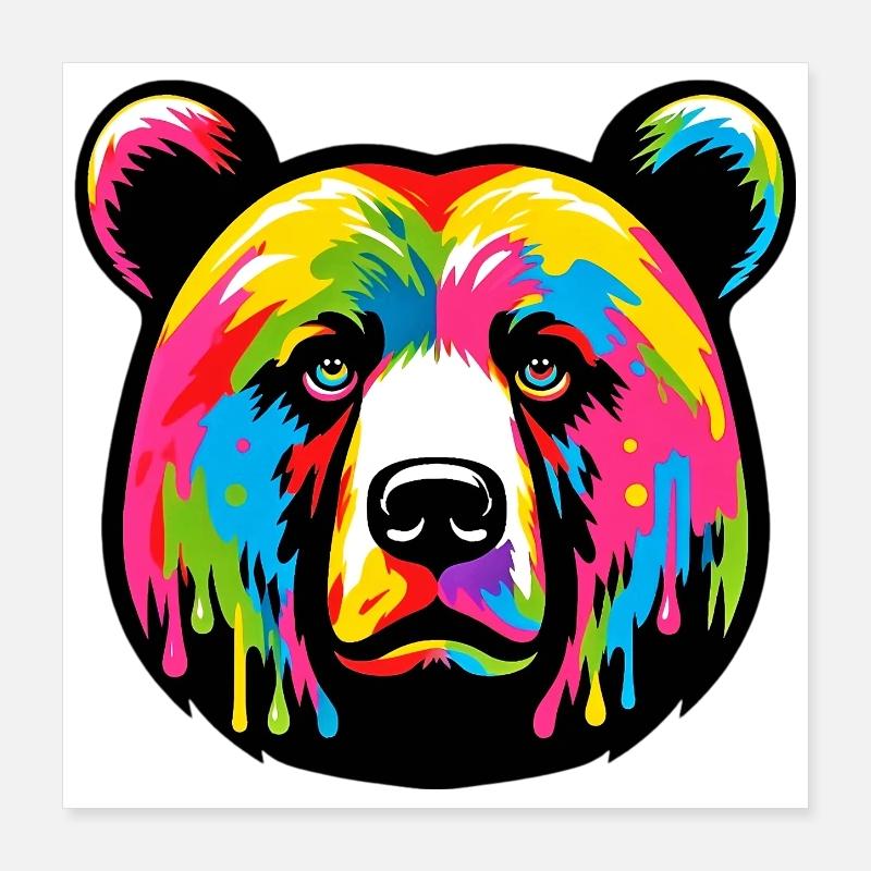 Bär Poster 40x40 cm