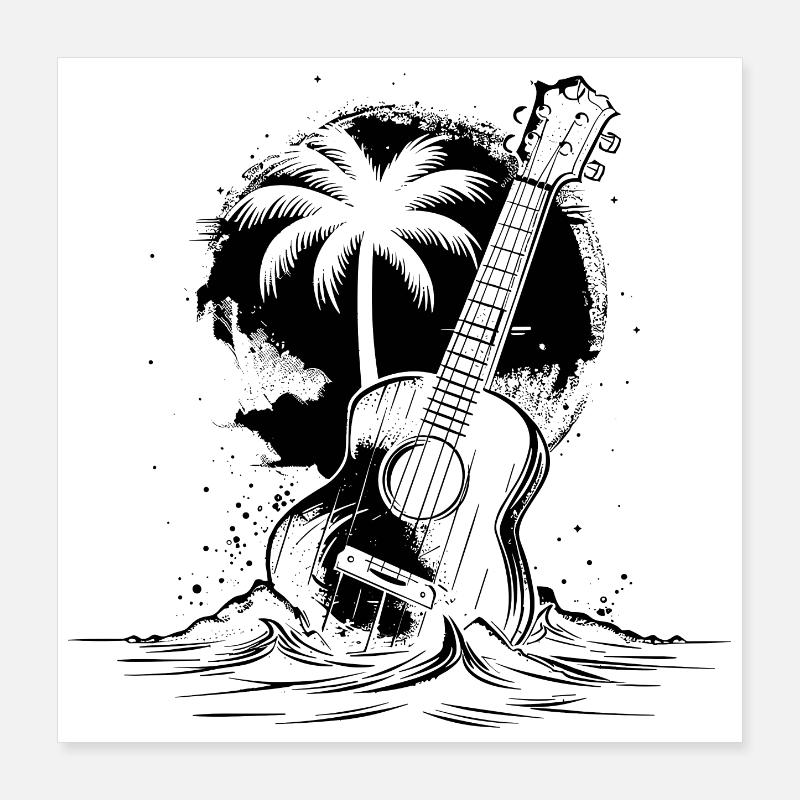 Ukulele Poster 16" x 16" (40x40 cm)