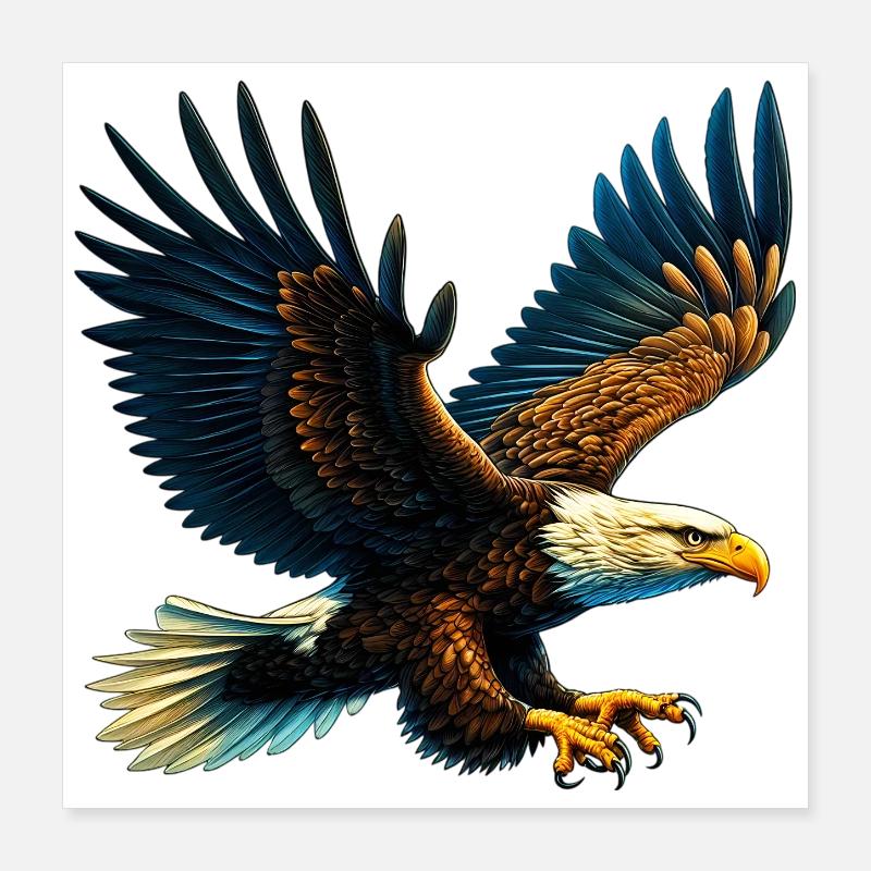 Adler Poster 40x40 cm