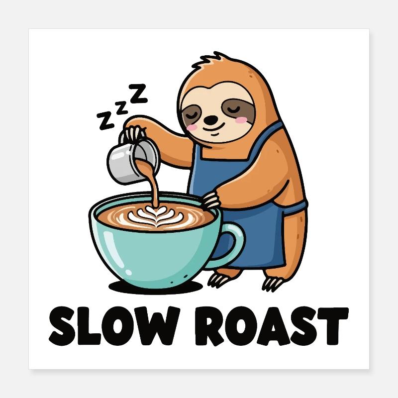 Fauler Latte Poster 40x40 cm