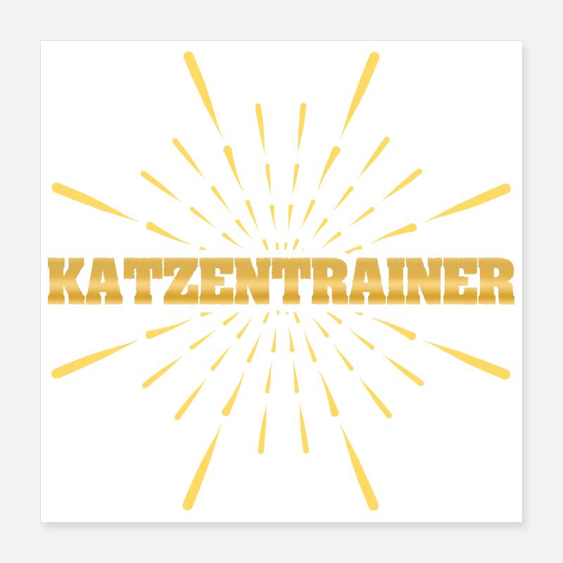 Job Cat Trainer Poster 16" x 16" (40x40 cm)