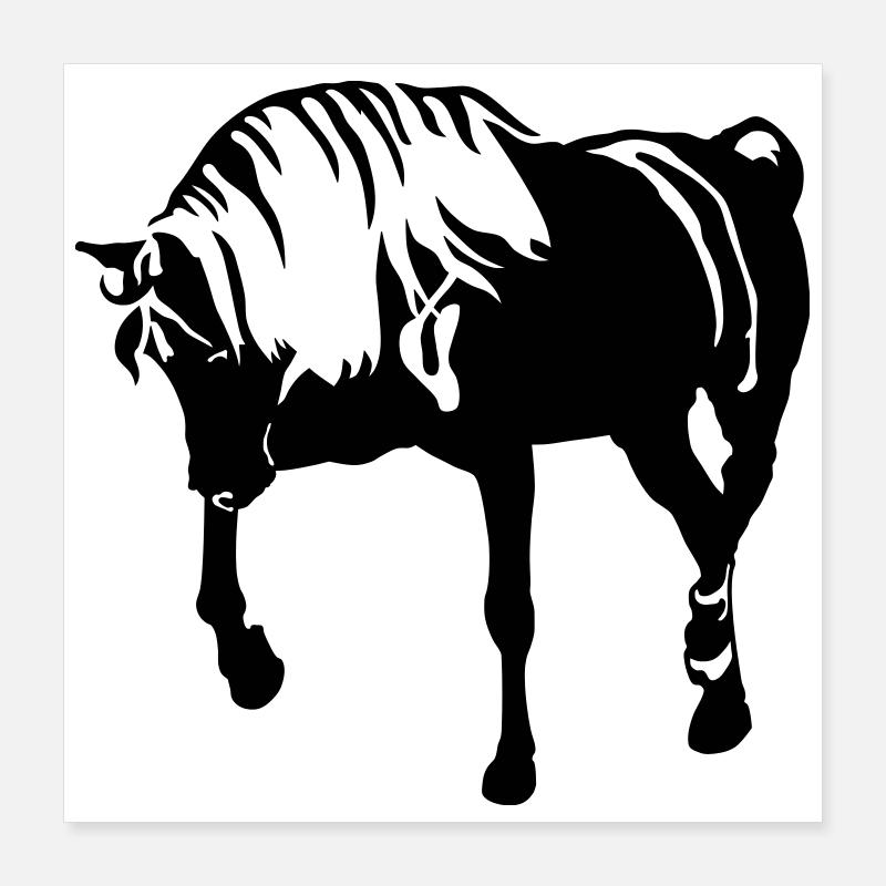 Pferd Poster 40x40 cm