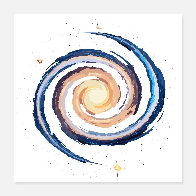 Nerdy forever - Nerdy Galaxy Poster 40x40 cm