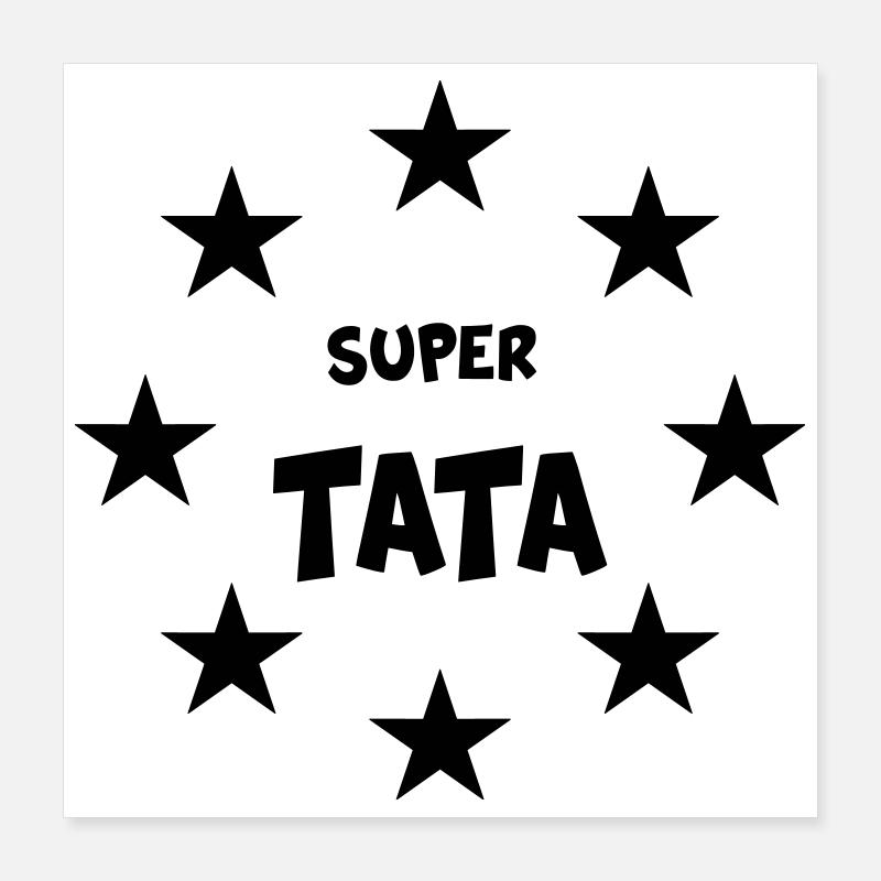 Super Tante Poster 40x40 cm