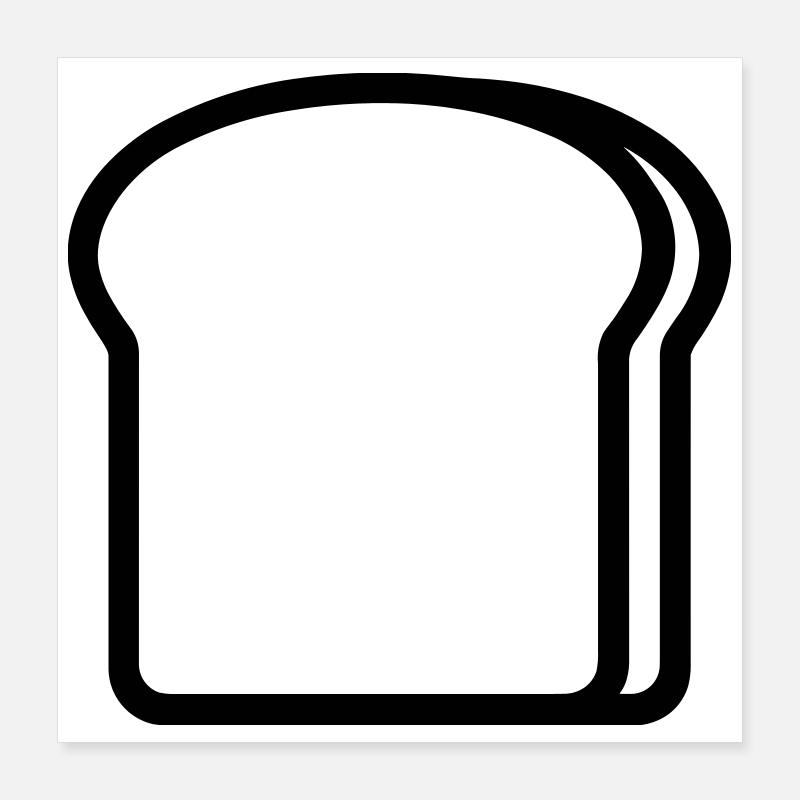 Toast Poster 40x40 cm