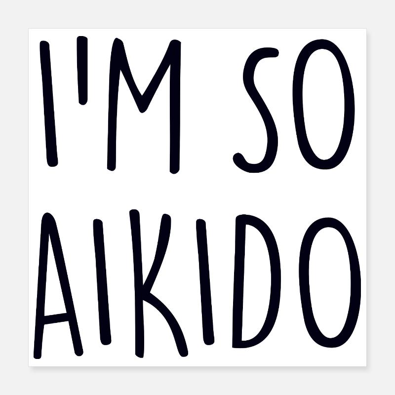 Aikido Poster 40x40 cm