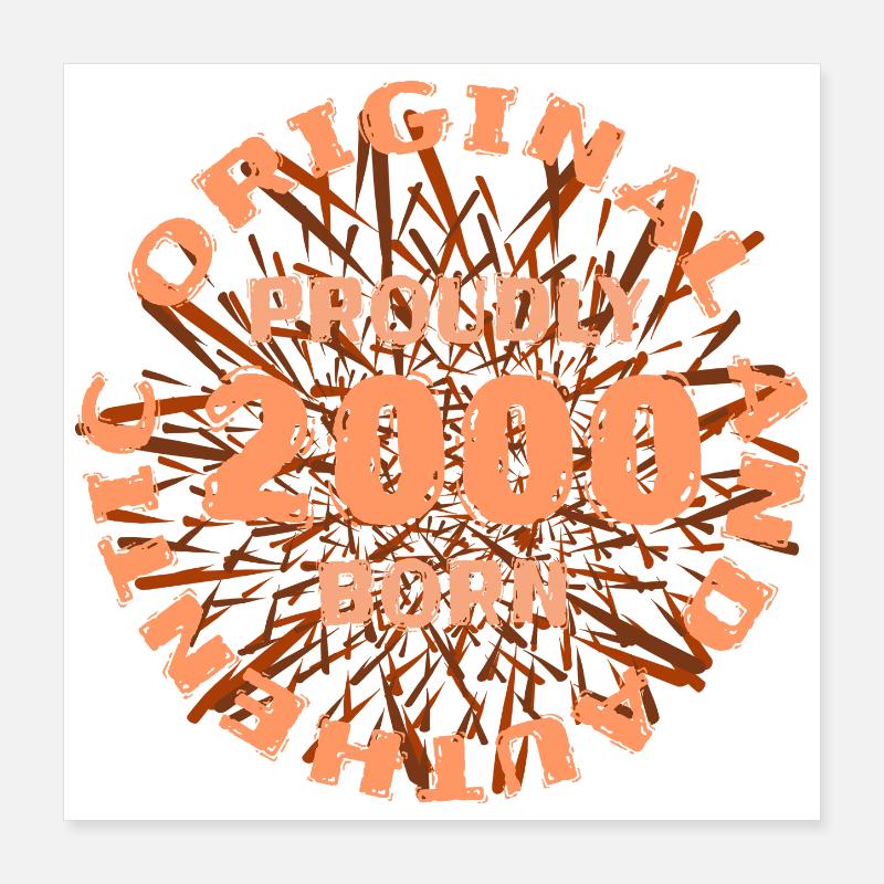 2000 Poster 40 x 40 cm