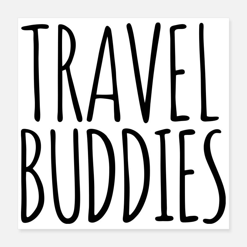 Compagnons de voyage Poster 40 x 40 cm