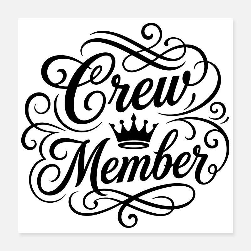 Crew Member Krone Poster 16" x 16" (40x40 cm)